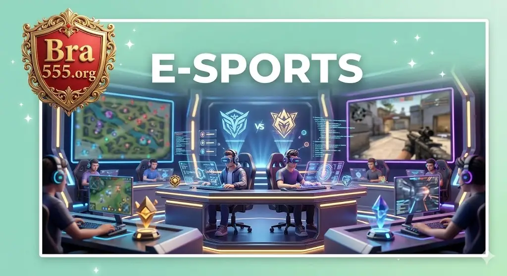Apostas em E-sports no Bra55 - Participe das maiores competições virtuais