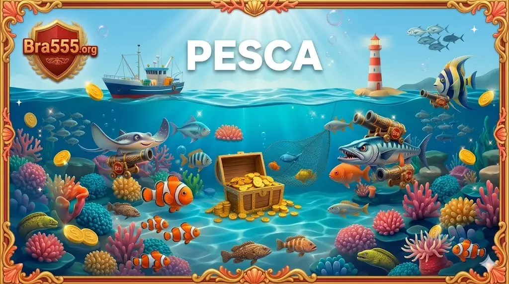 Jogos de Pesca divertidos e lucrativos com saques via PIX no Bra55